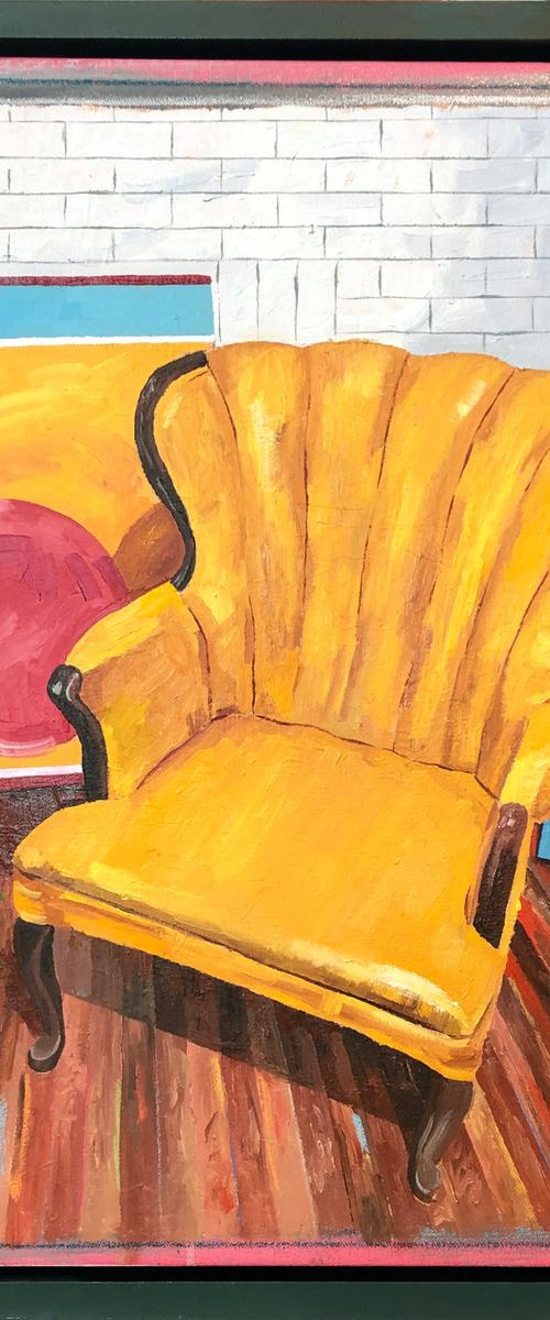 Jess' Chair and Paintings by Jonathan McAfee