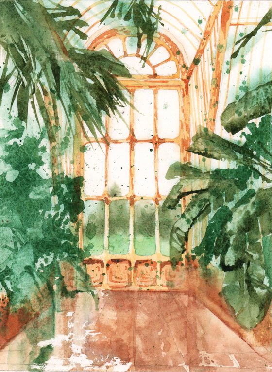 Greenhouse Grace - Original watercolour