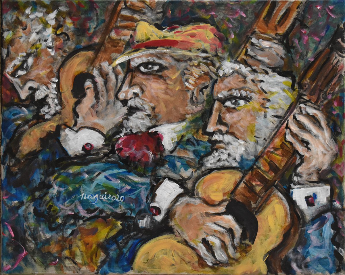 Three old Musicians by Nagui