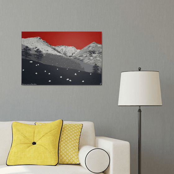 February snow on Blencathra, The Lake District