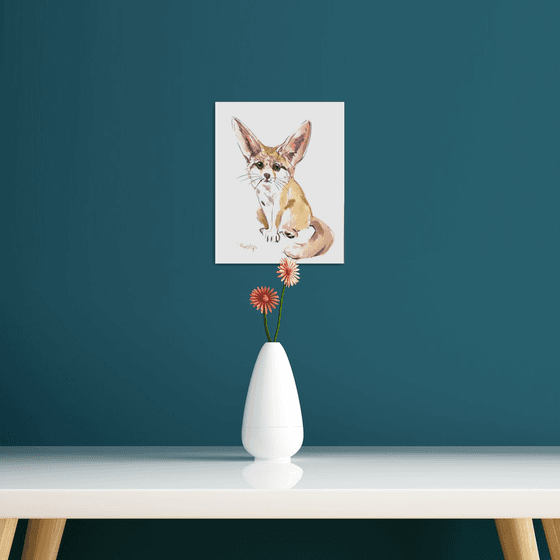 Fennec Fox Animal Illustration