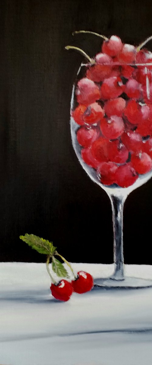 Cherries in Glass (reduced) by gerry porcher