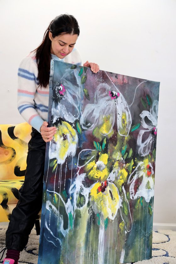 Floral Abstract - Bloom, I am here