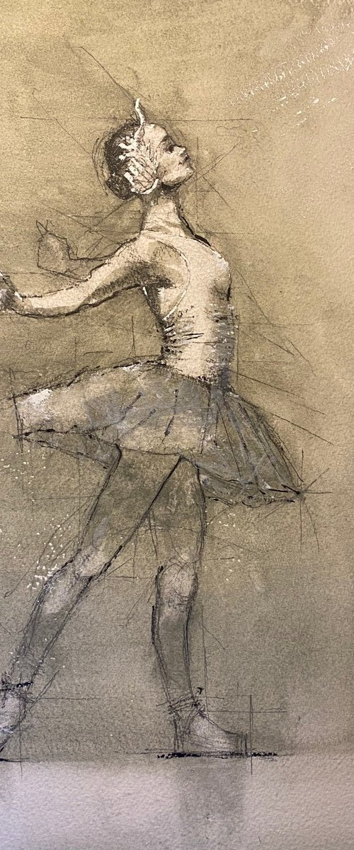 Odette (the white swan) in Swan Lake by Paul Mitchell