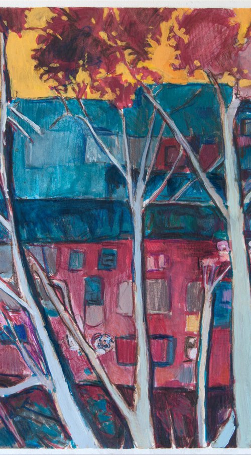 Block Behind the Trees by Ishai Rimmer