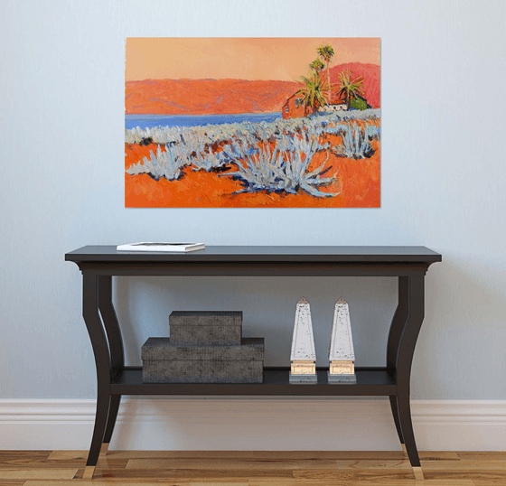 Blue Agaves. Sunny Day