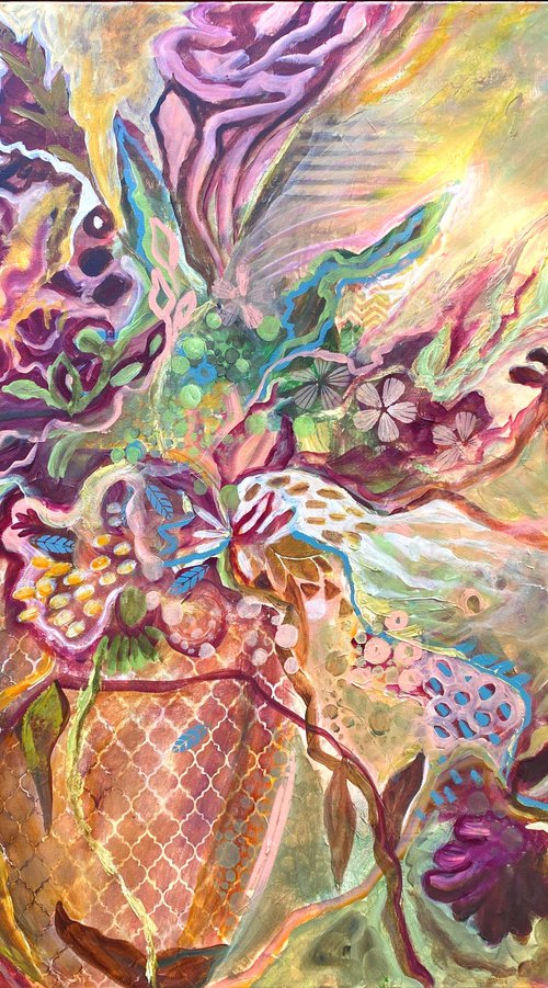 A vessel of wildflowers by Swapna Namboodiri