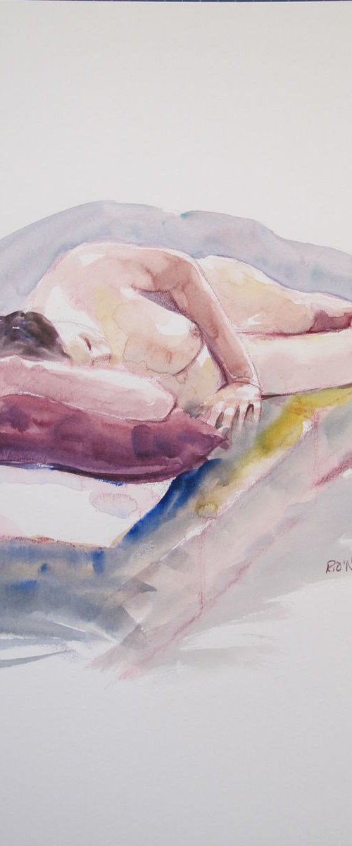 reclining female nude by Rory O’Neill