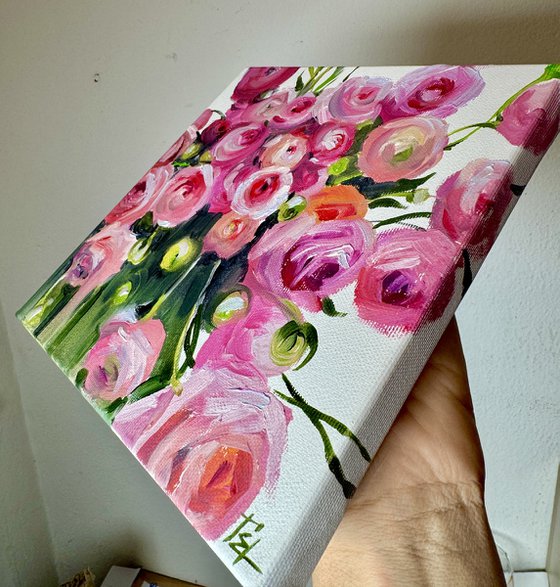 A Bouquet of Ranunculus Flowers