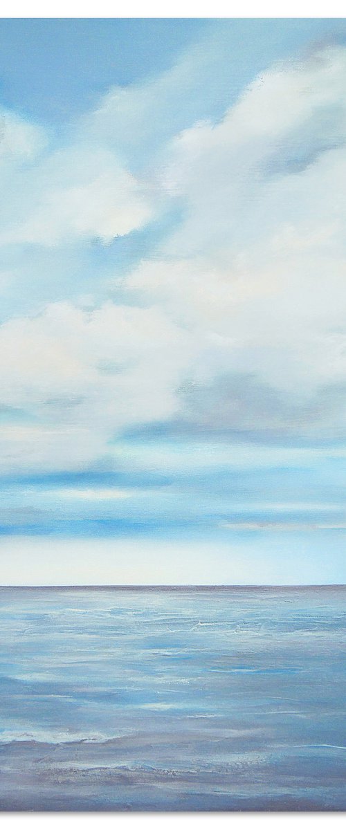 A large seascape painting "Ocean View" by Olesia GR