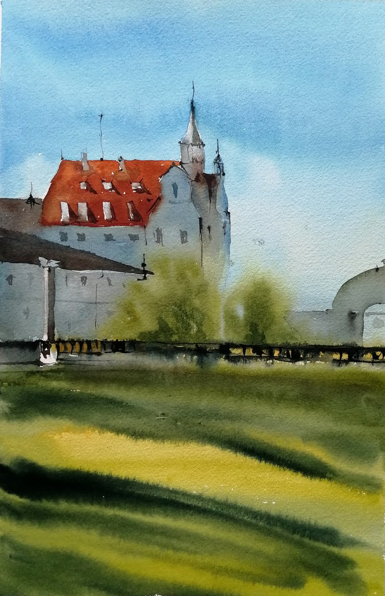 Castle painting by Marina Zhukova