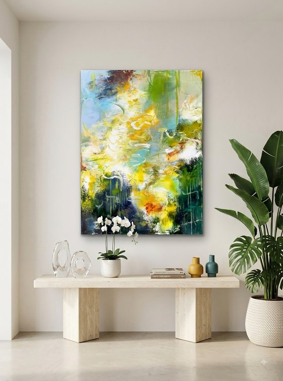 Magical garden pond
