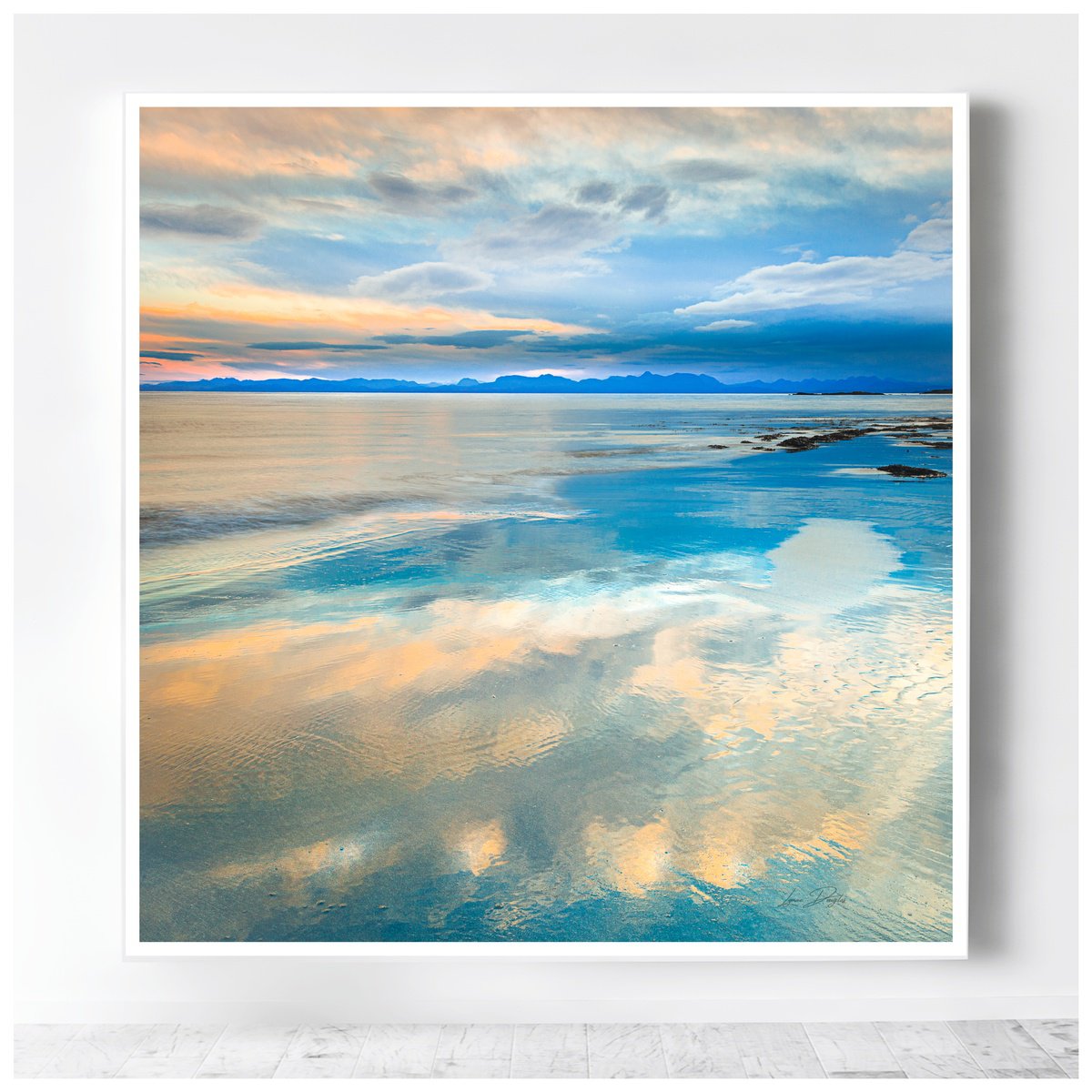 Impressionist Seascape - Reflecting on Blue by Lynne Douglas