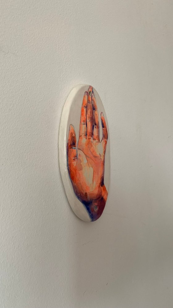 Ceramic female hand