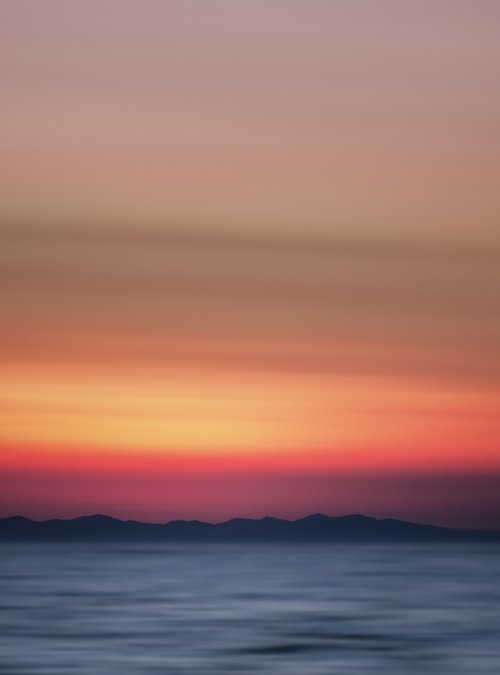 Sunset on the Tyrrhenian sea by Karim Carella