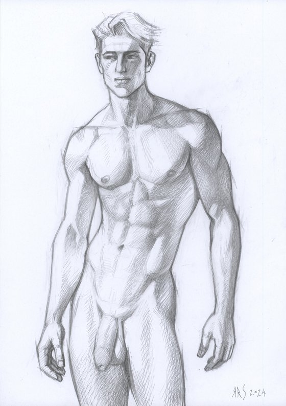 SCETCH OF A NAKED MAN