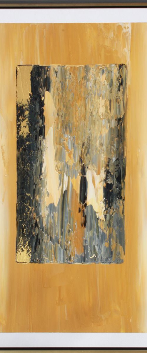 Golden Rock Wall by Robert Lynn