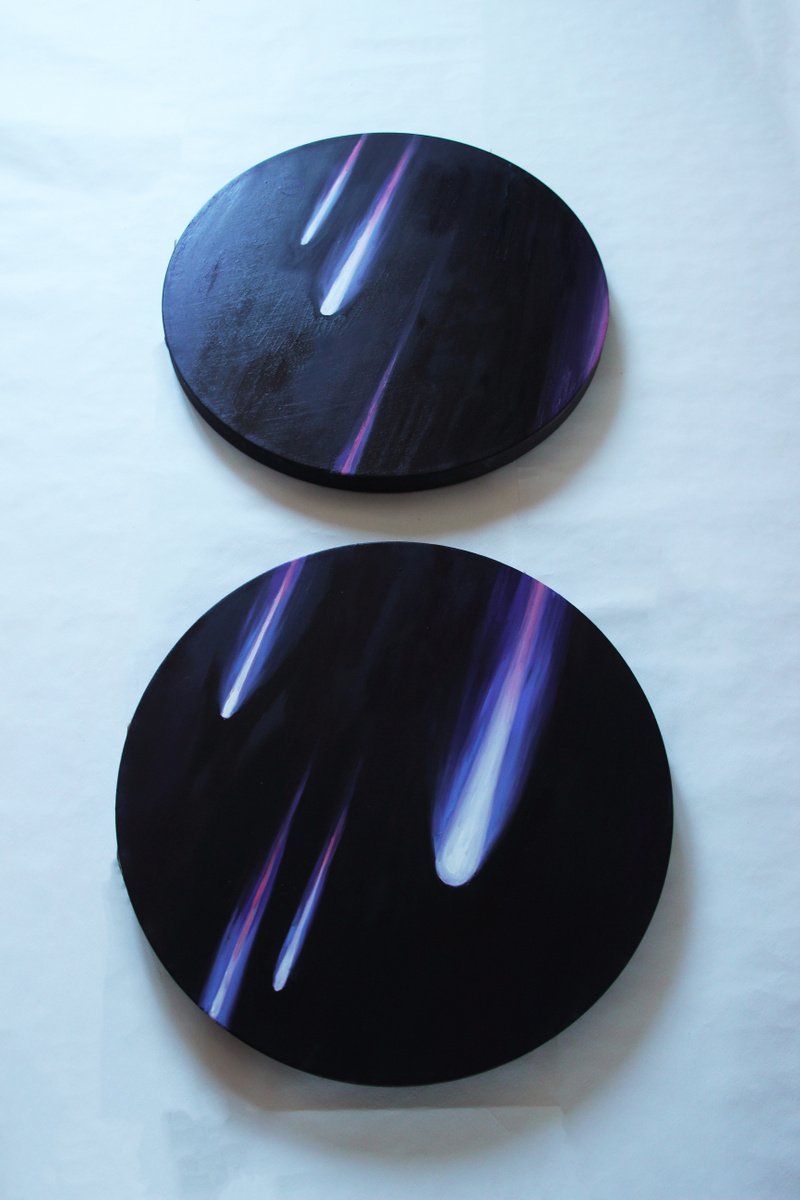 Meteorites /space / black / circle / dark / space / universe by Anna Bo
