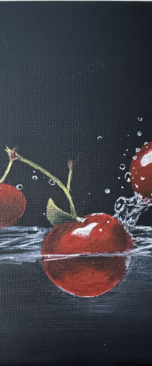 Cherry splash by Maxine Taylor