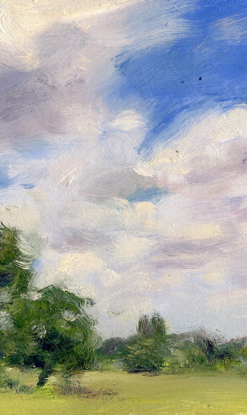 Cloudy Afternoon – Original Landscape Art by Anastasia Borodina