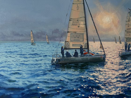 Seascape with Sailboats 50