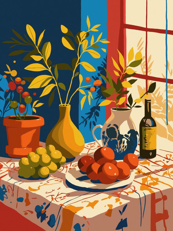 Still life with Mandarins