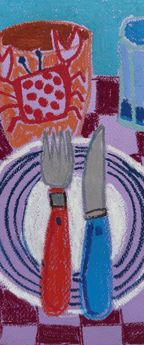 Colorful Crab Still Life by Sasha Robinson