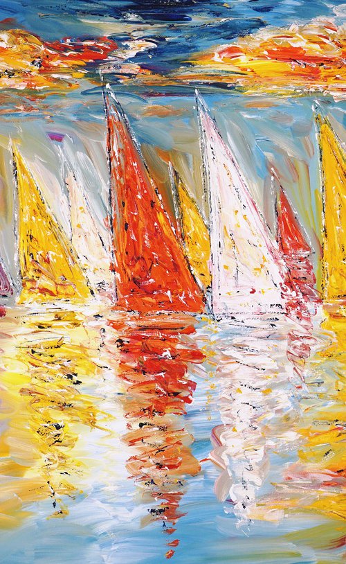 Summer Sailing Impressions D 5 by Peter Nottrott