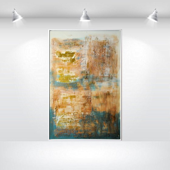 Silentium  - Abstract Art - Acrylic Painting - Canvas Art - Framed Painting - Abstract Painting - Industrial Art