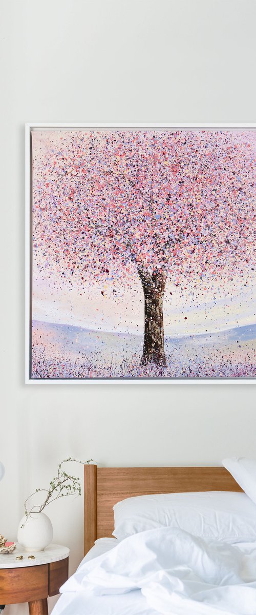 Tree Painting - Sparkle With Delight by Shazia Basheer