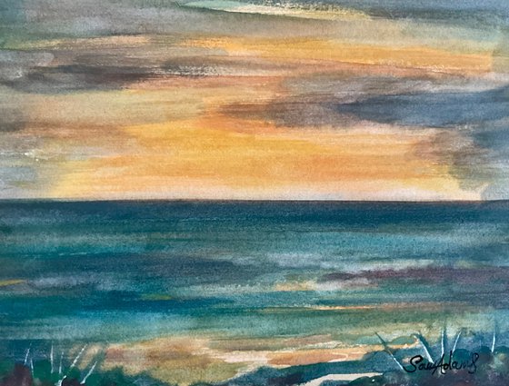 Sennen cove at dusk
