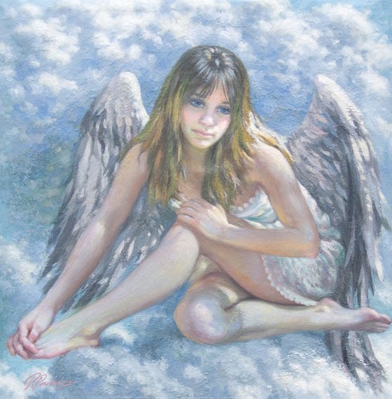 Etude 01 angel on a cloud
