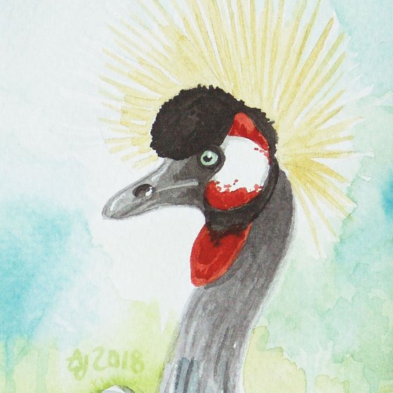 Crowned crane * free shipping *