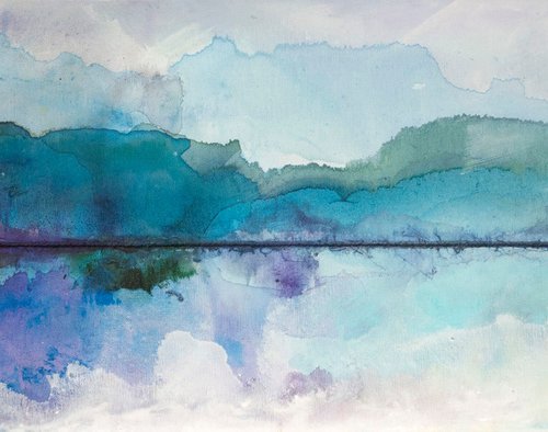 Mountain Lake by Oksana Boguslavska