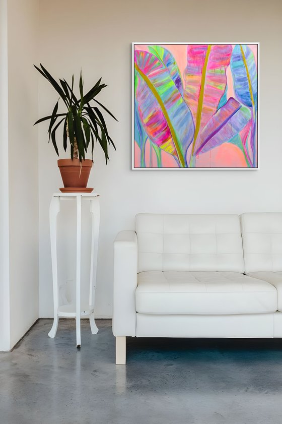 'Rainbow Banana Leaves II'