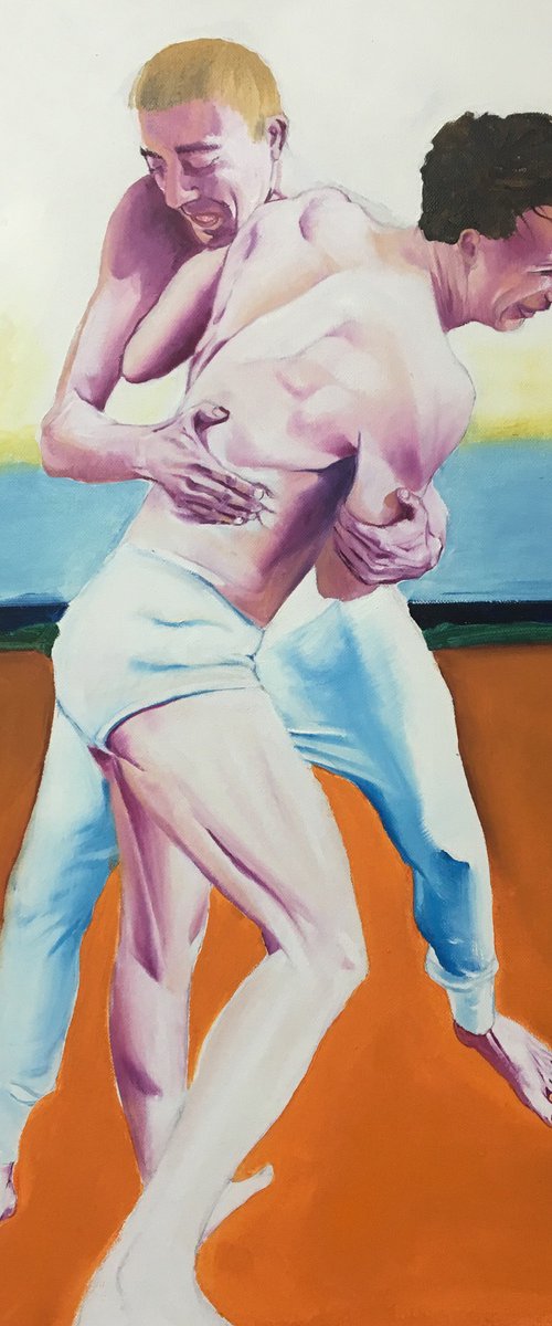 Wrestlers by Kujbus Janos