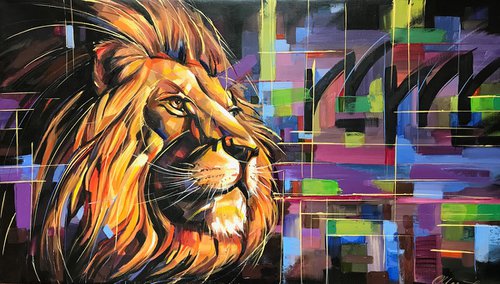 «Sunny lion» by Olga Chernova