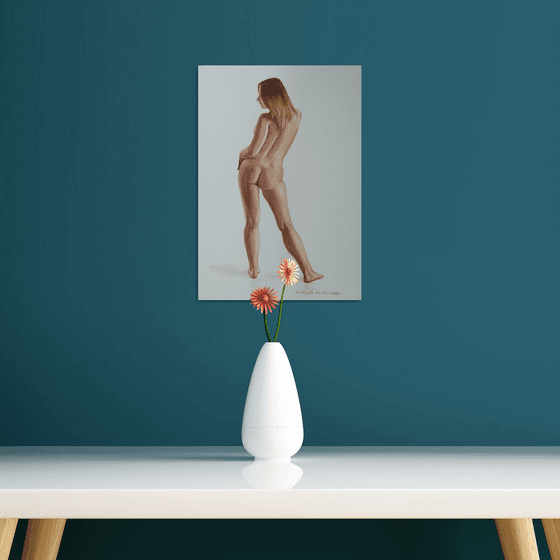 Standing female nude