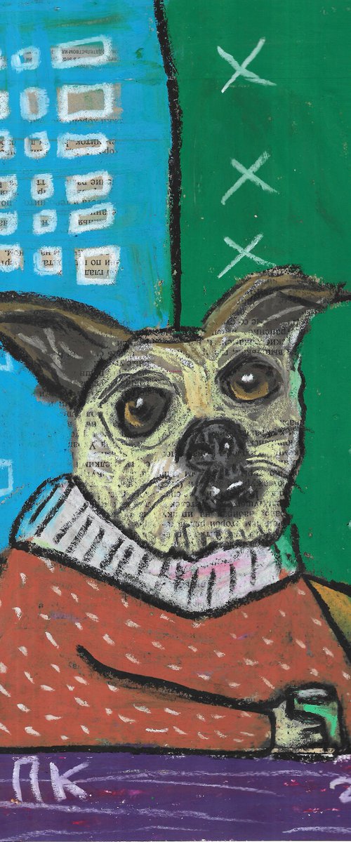 Drinking dog #93 by Pavel Kuragin