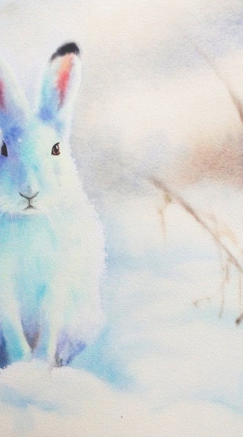 Sunny Bunny by Olga Beliaeva Watercolour