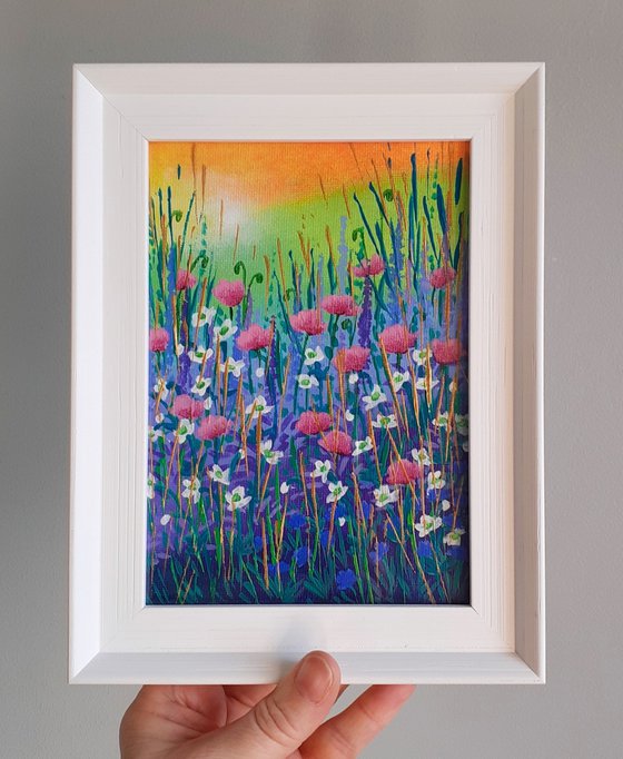 Framed Garden with Oriental Poppies