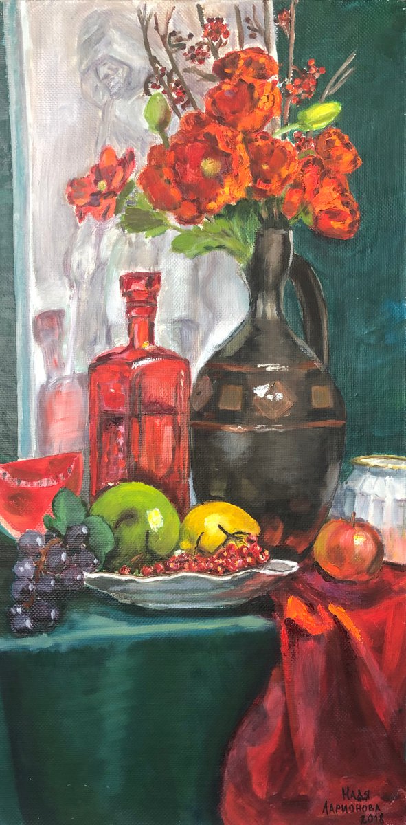 Still life with Red Carafe by Nadya Larionova
