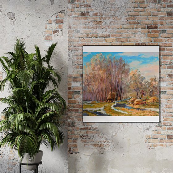 Village Raky. In the Spring