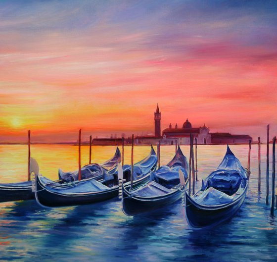 Magical Sunset in Venice