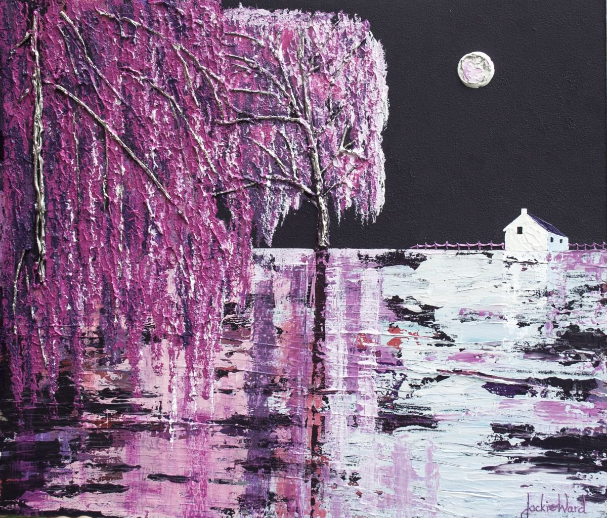  Flower Moon By Jackie Ward, 35 X 30, Artwork For Sale On Artfinder