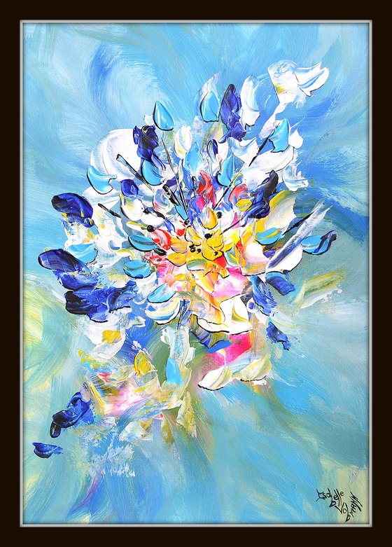 Abstract Blue bouquet