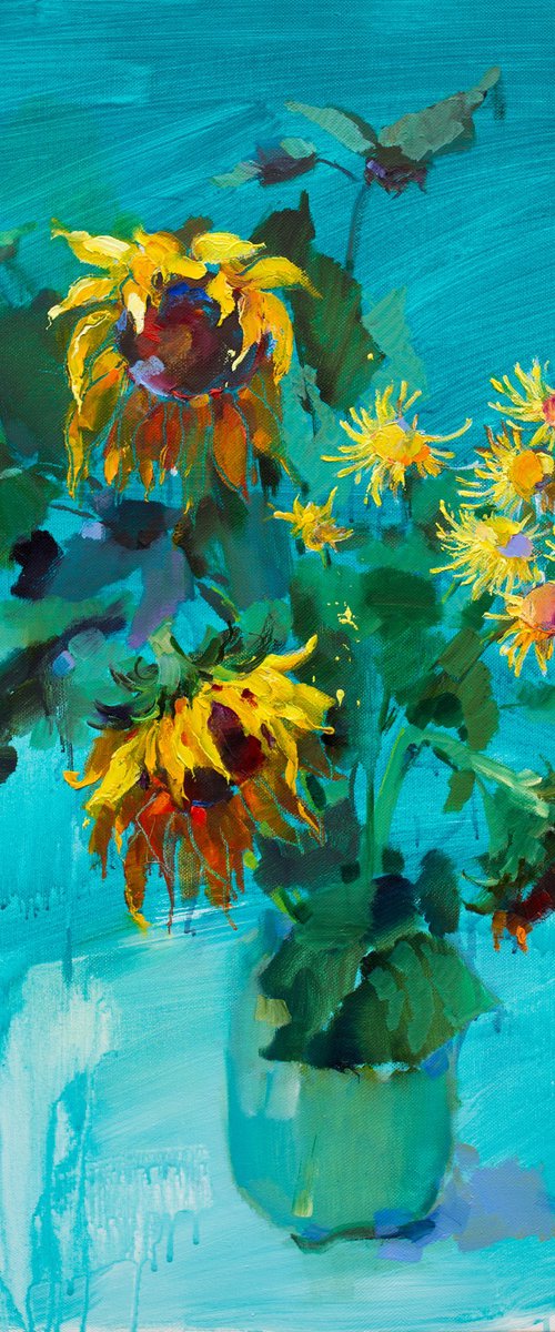Sunflower.    Sunny day by Olha Laptieva