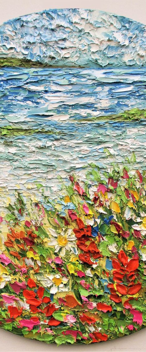 Waves and wildflowers by Paige Castile