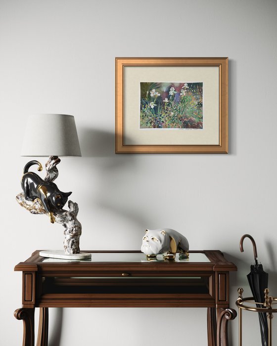 Irises in the garden