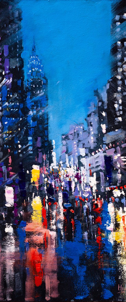 Night city lights by Aleksandr Neliubin